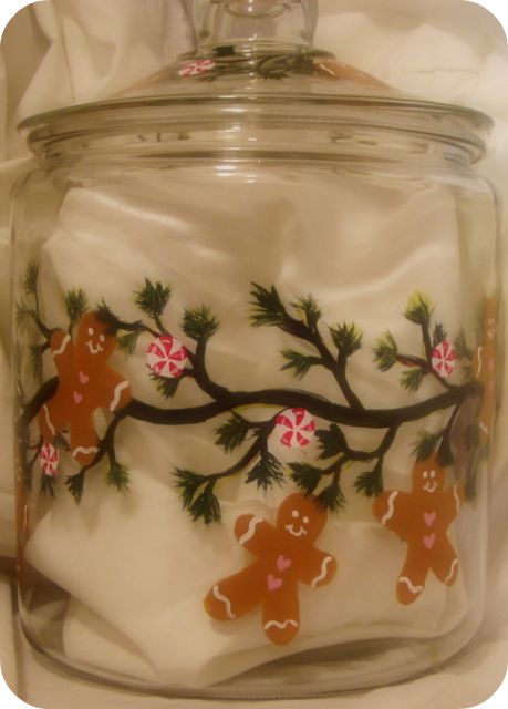 Gingerbread Holiday- Large cookie jar